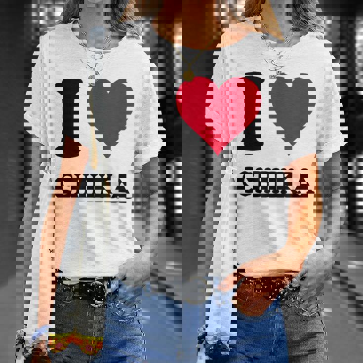 I Love Chika Tシャツ 彼女への贈り物