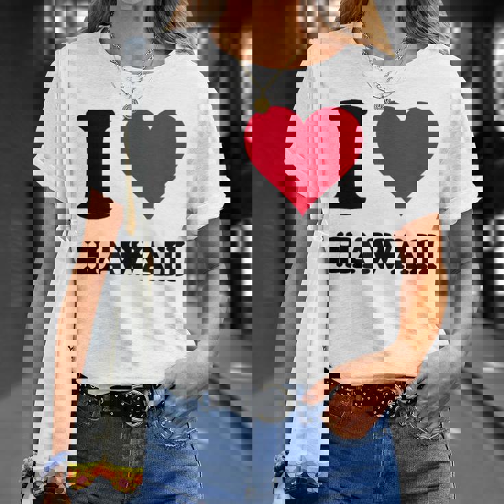 I Love Hawaii Tシャツ 彼女への贈り物