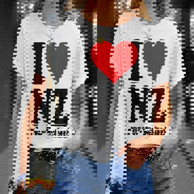 I Love Heart ニュージーランド Nz キウイマオリ文化 Tシャツ 彼女への贈り物