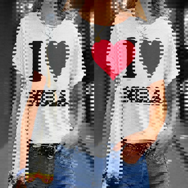 I Love Mula Tシャツ 彼女への贈り物