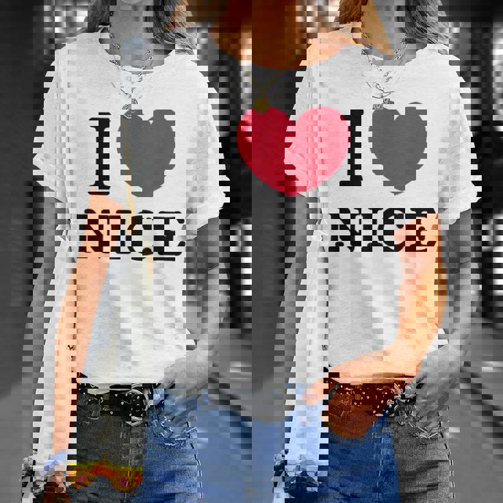 I Love Nice アイ・ラブ・ニース Tシャツ 彼女への贈り物
