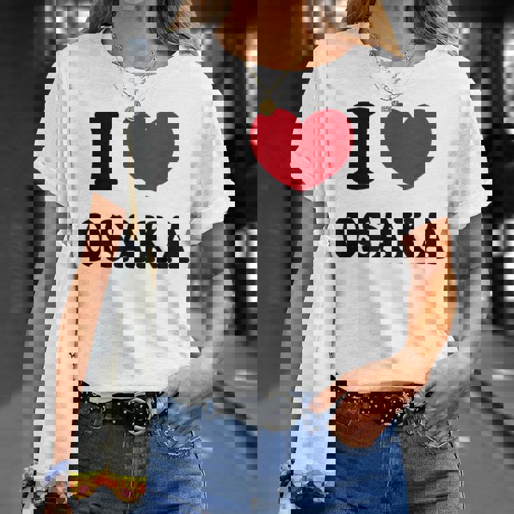I Love Osaka アイラブ大阪 Tシャツ 彼女への贈り物