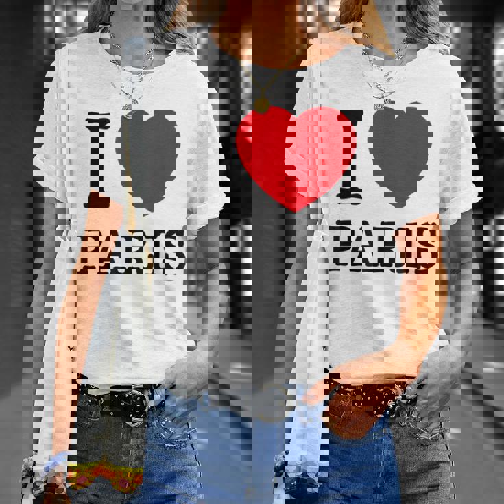 I Love Paris Graphic Novelty & Cool s Tシャツ 彼女への贈り物