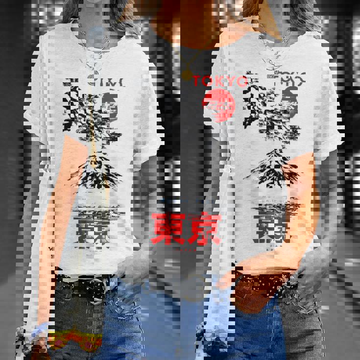 I Love Tokyo、Tokyo Japan 富士山、東京ファッショングラフィック Tシャツ 彼女への贈り物