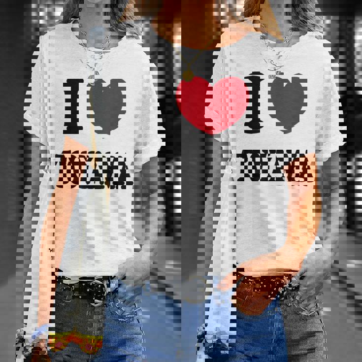 I Love Toyama 富山大好き Tシャツ 彼女への贈り物