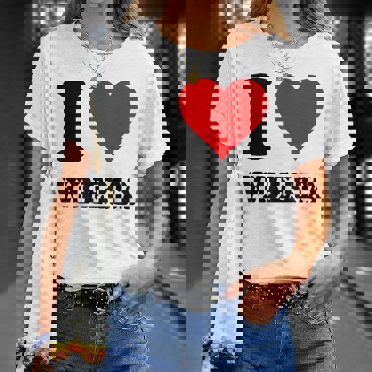 I Love Wiberta Tシャツ 彼女への贈り物