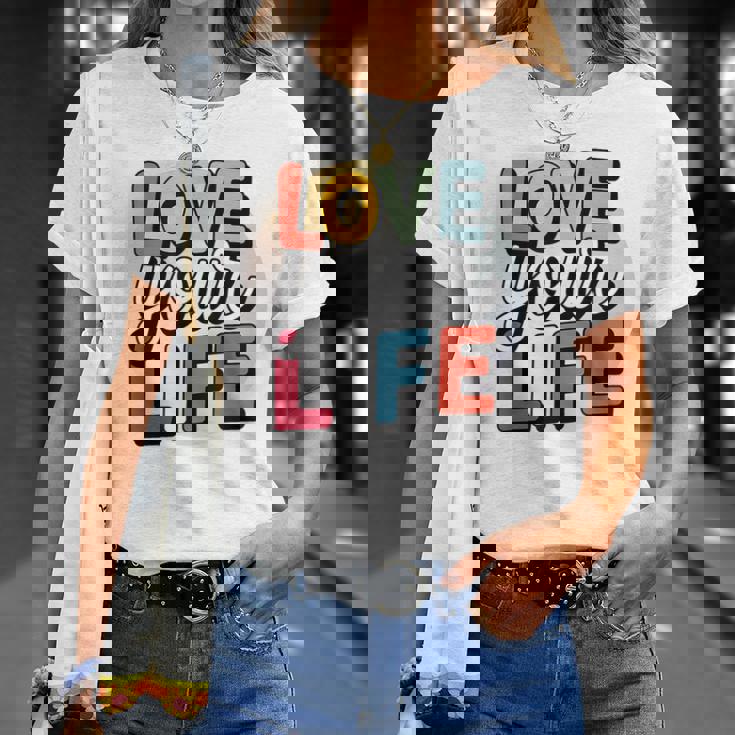 Love Your Life インスピレーション引用シャツ モチベーションアップ Tシャツ 彼女への贈り物