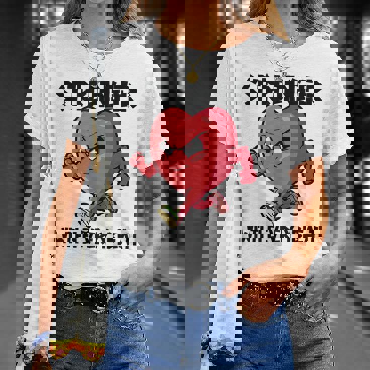 Más Fuerte Con Cada Marcapasos Cirujano A Corazón Abierto Camiseta unisex Regalos para ella
