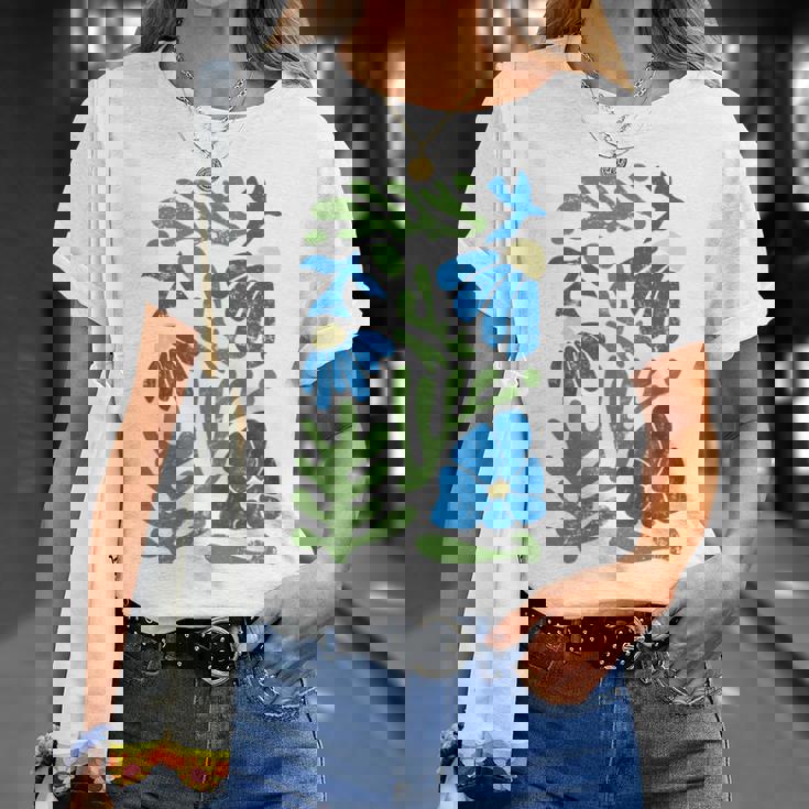 Matisse 抽象 秋 造花 美的 ペイント 長袖tシャツ Tシャツ 彼女への贈り物