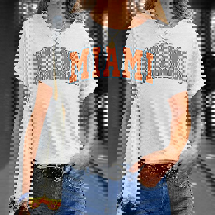 Miami Throwback Classic 長袖tシャツ Tシャツ 彼女への贈り物