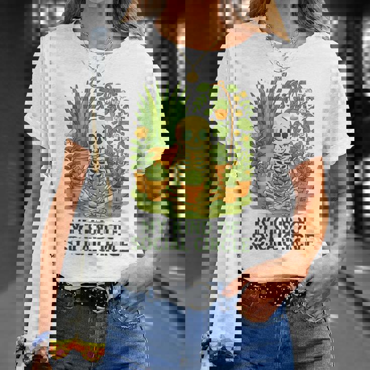 My Kind Ofocial Circle Plantkeleton ユーモア Tシャツ 彼女への贈り物