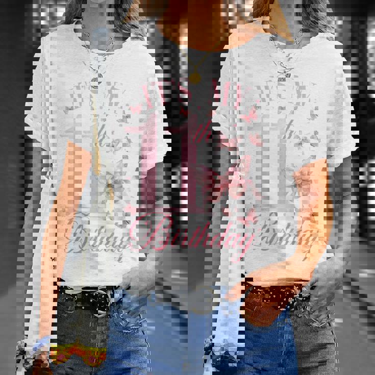 Niños Camisa De Cumpleaños Número 11 Para Niñas De 11 Años De Edad Diseño De Mariposa Camiseta unisex Regalos para ella