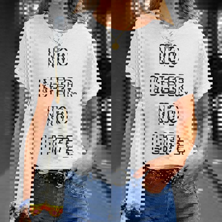 No Beer No Life ノービアーノーライフ ビール おもしろ かわいい Tシャツ 彼女への贈り物