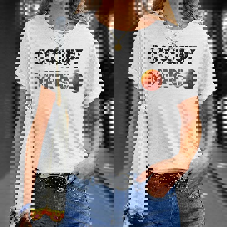 Occupy Mars 公式スペース Nasa 火星ミッション Tシャツ 彼女への贈り物