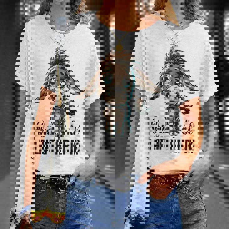 Ohne Esel Läuft Hier Nix ロバ 牧場 農業 ロバ Tシャツ 彼女への贈り物