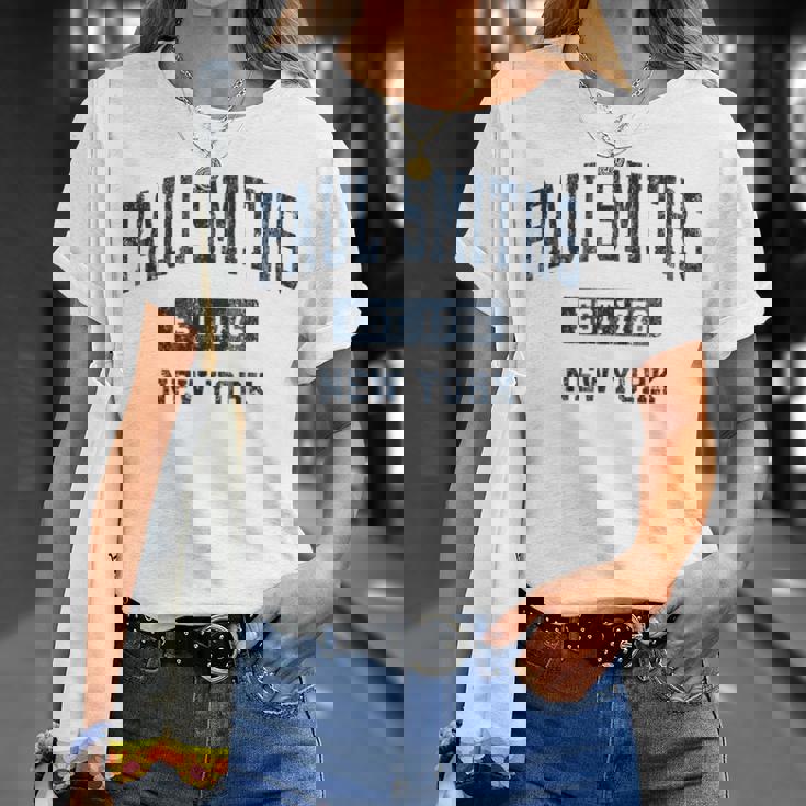 Paulmiths New York Ny ビンテージ アスレチック スポーツデザイン Tシャツ 彼女への贈り物