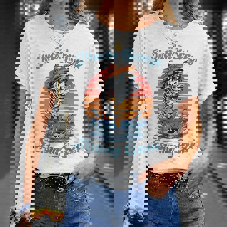 Pinche Gringo フィッシングクルー背面 メンズ、レディース向けアウトフィット Tシャツ 彼女への贈り物