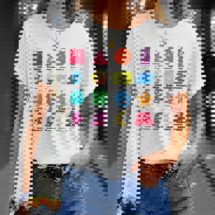 Pre-K Teachershape Learning 教育者向け 算数の日 Tシャツ 彼女への贈り物