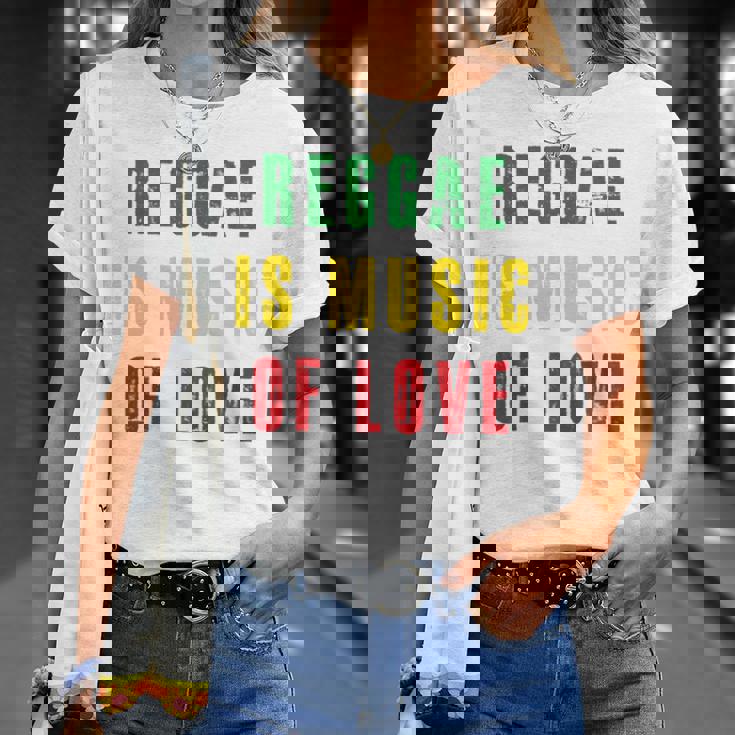 Reggae Is Music Of Love 長袖tシャツ Tシャツ 彼女への贈り物
