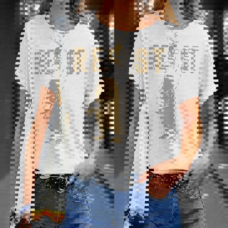 Resist Penguins Activism グラフィック Wetand With Penguins 長袖tシャツ Tシャツ 彼女への贈り物