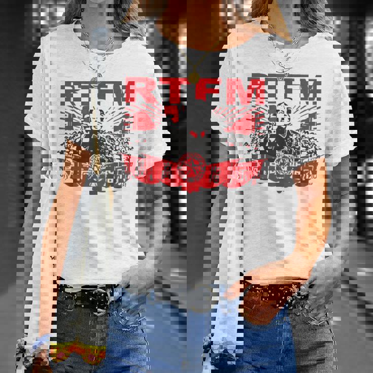 Rtfm ミームをマップ Tシャツ 彼女への贈り物