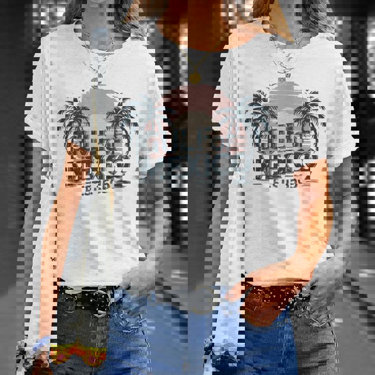 S Con Estampado Retrointage De Estilo Playero De Mexico Forever Camiseta unisex Regalos para ella