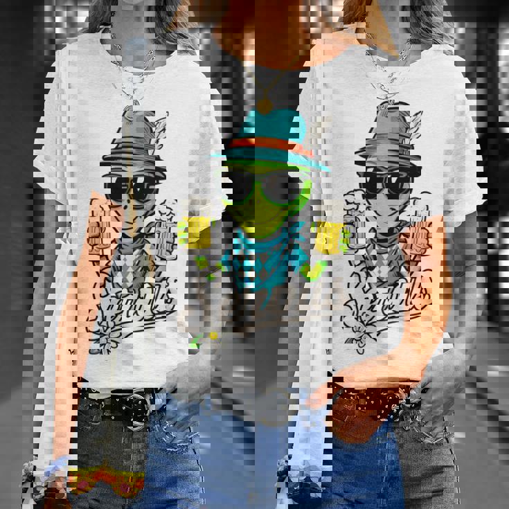 Servus Wiesn Gaudi – 面白いオクトーバーフェストビールバイエルンコスチューム 長袖tシャツ Tシャツ 彼女への贈り物