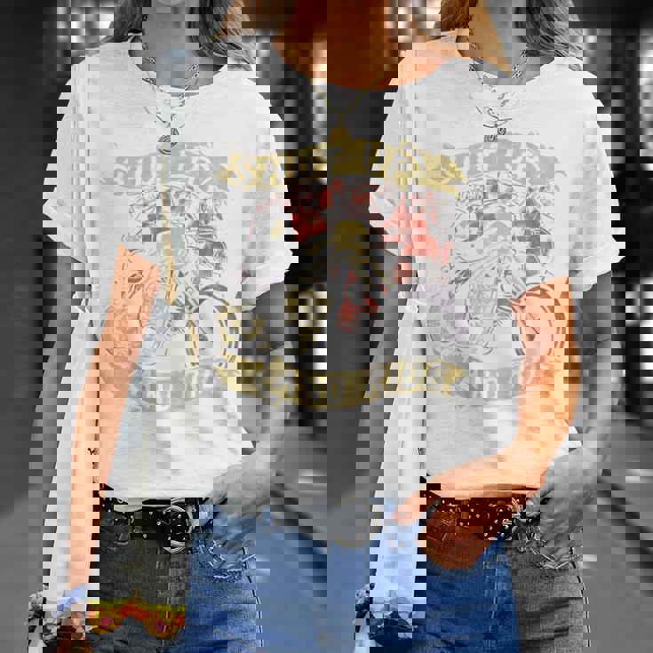 Shut Up And Ride スカルバイクシャツ バイカー グリムリーパー Tシャツ 彼女への贈り物