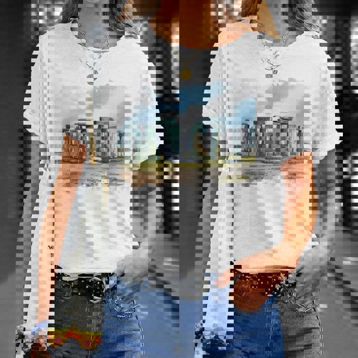 Stonehenge イギリス土産 ストーンヘンジ。 長袖tシャツ Tシャツ 彼女への贈り物