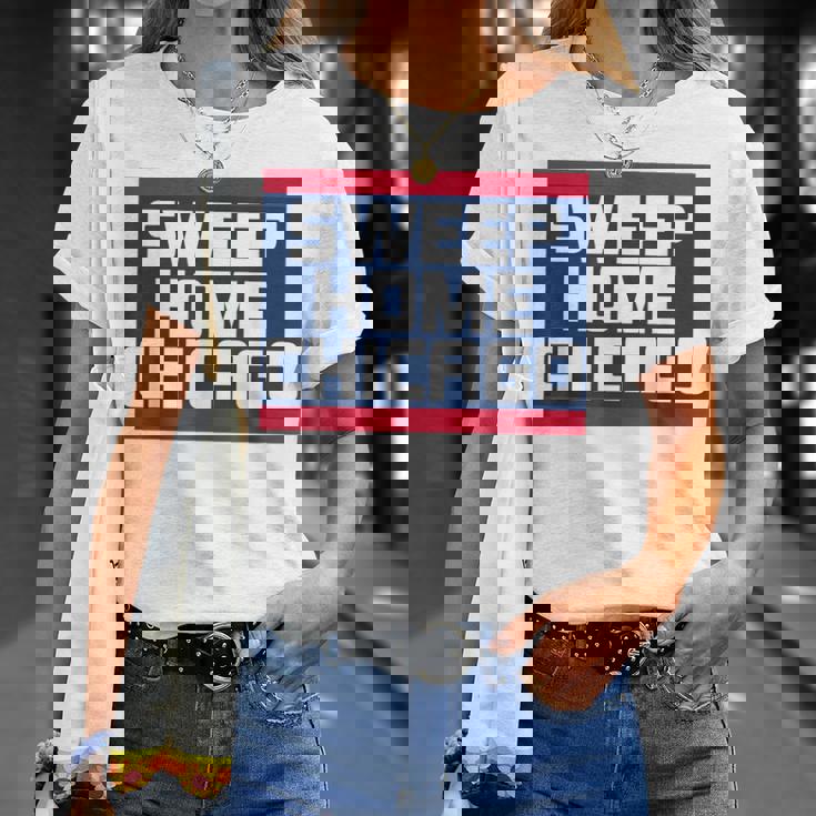 Sweep Home シカゴ野球 サウスサイド チータウン お土産 Tシャツ 彼女への贈り物