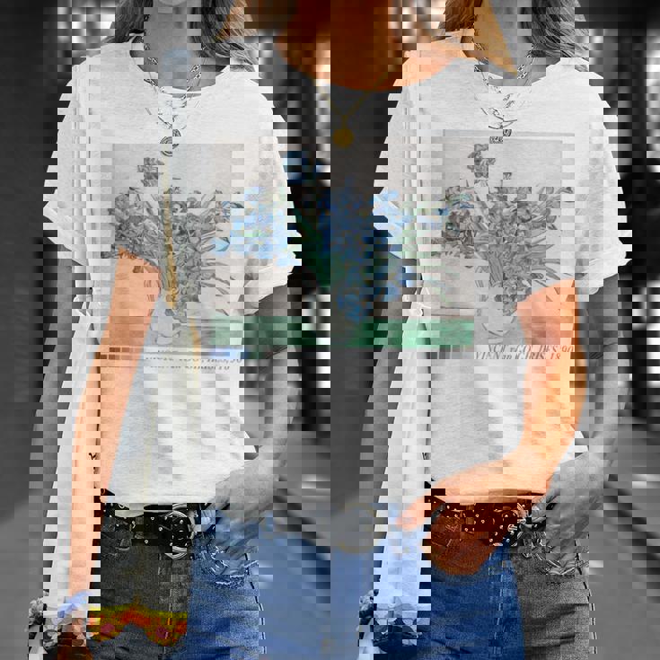 Trendyincentan Gogh Irises Famous Painting 1890 Tシャツ 彼女への贈り物