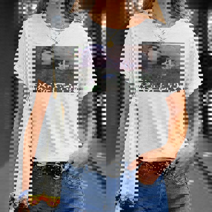 Txq Fiction 黒tシャツ（半袖）バックプリント Tシャツ 彼女への贈り物