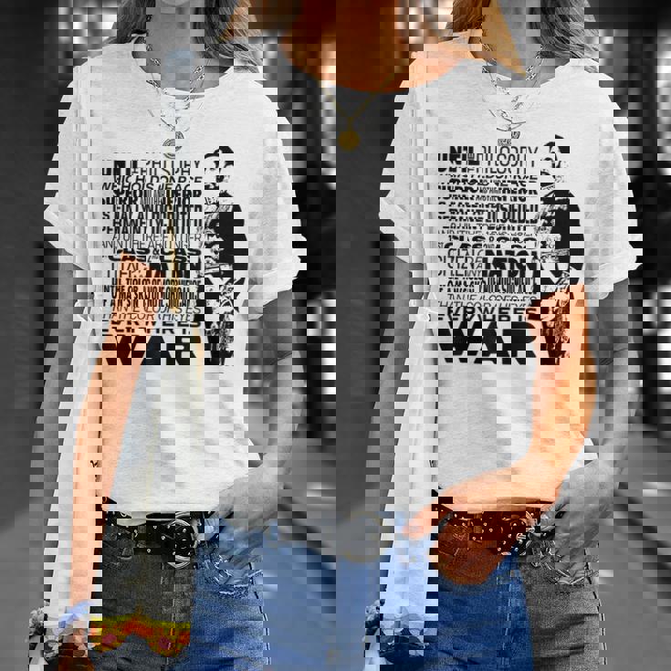 Until The Philosophy ハイレ・セラシエ 戦争 スピーチ レゲエ ラスタ 哲学が変わるまで Tシャツ 彼女への贈り物