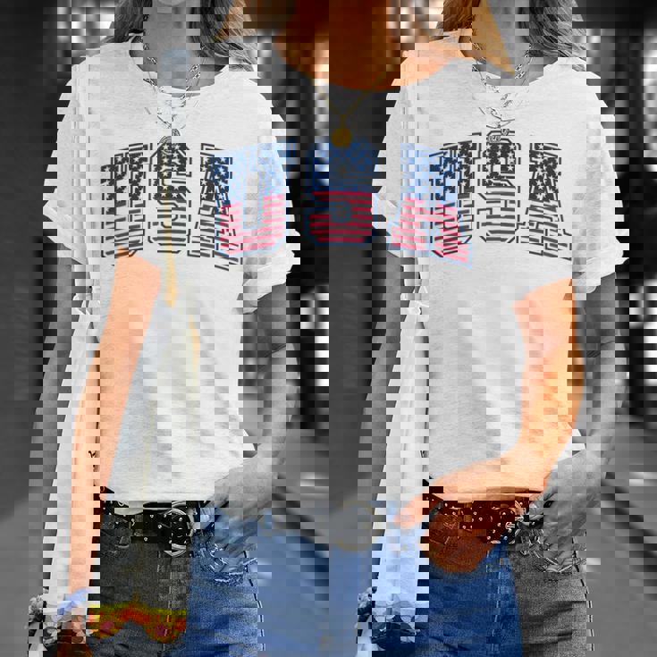 Usa 星条旗 アメリカ国旗 Tシャツ 彼女への贈り物