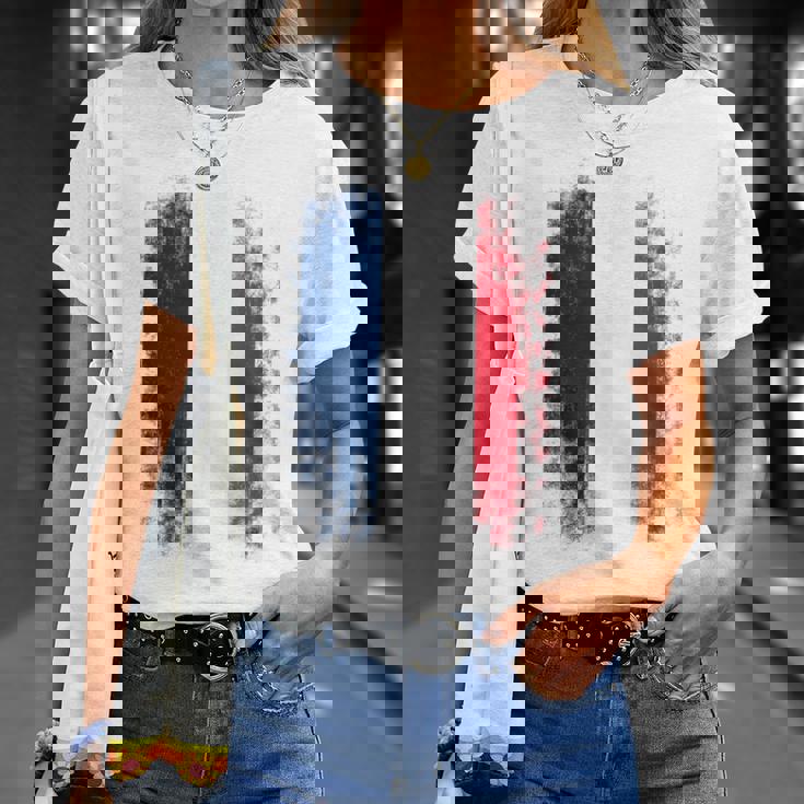 Vintage France Distressed Flag Illustration Graphic s Tシャツ 彼女への贈り物