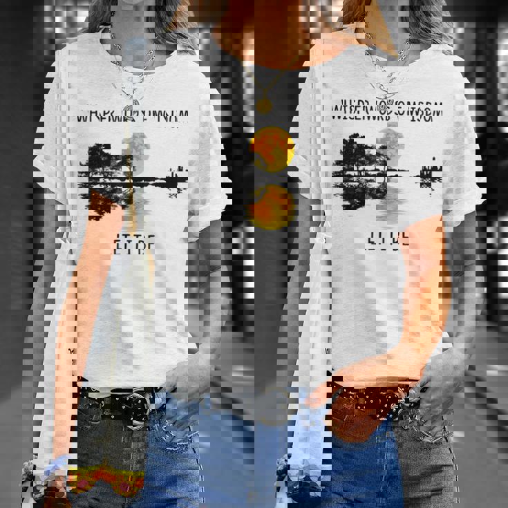 Whisper Words Of Wisdom Let-It Be ギター レイクシャドウ Tシャツ 彼女への贈り物