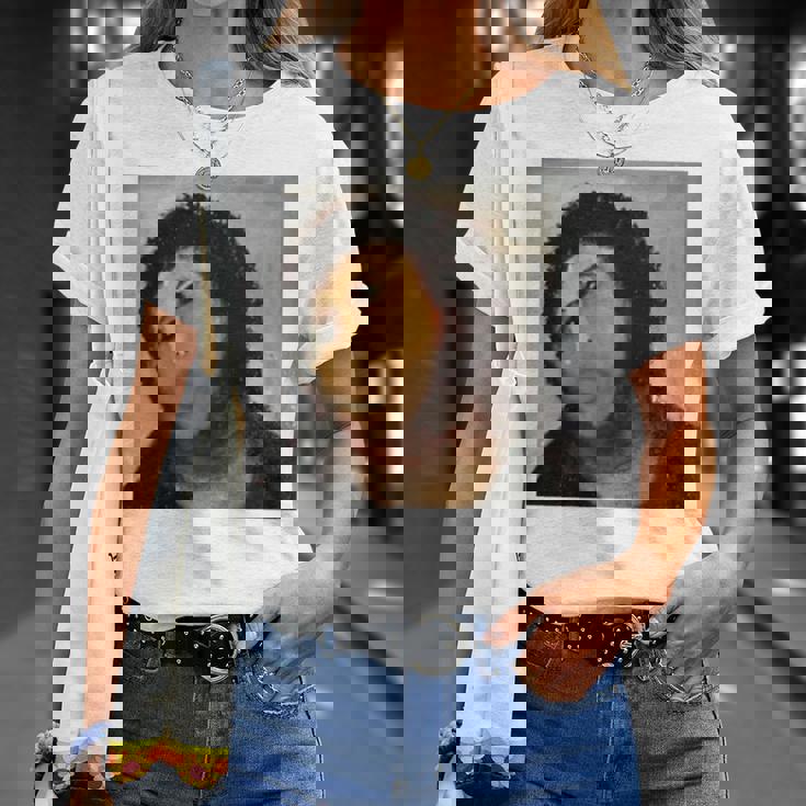 【キリスト画】おばあさんが勝手に修復した教会の壁画が人気爆発 長袖tシャツ Tシャツ 彼女への贈り物