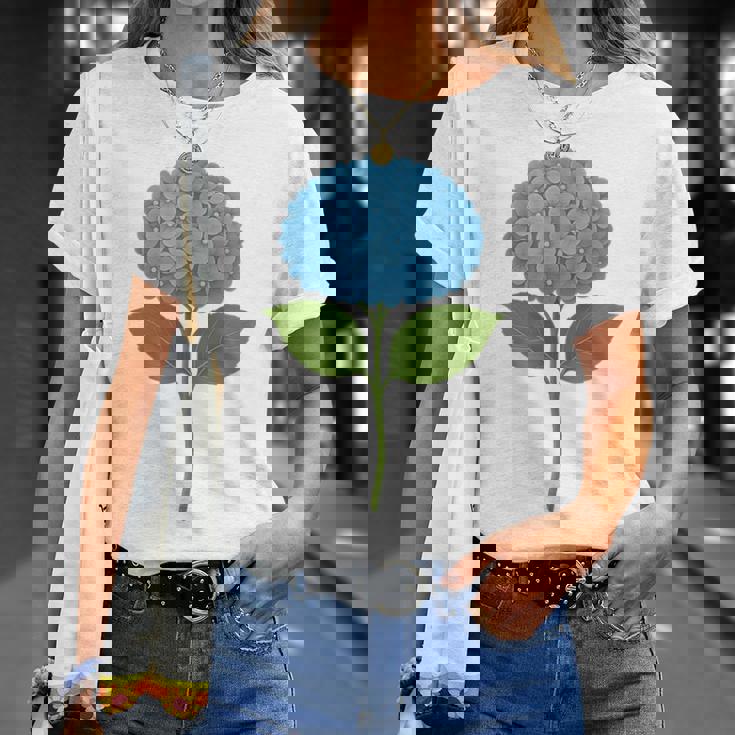 【花の花】あじさい美、花好き、自然 Tシャツ 彼女への贈り物