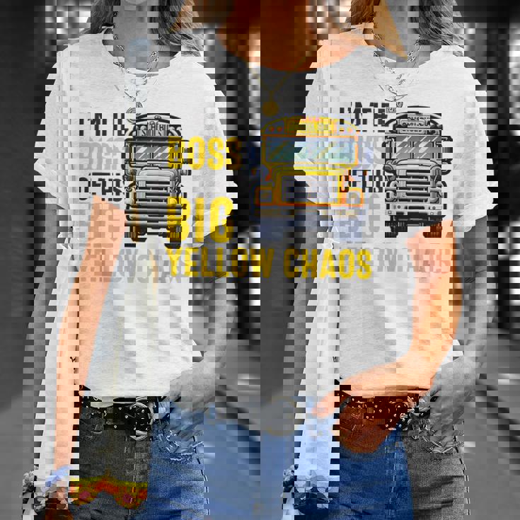 おかしなスクールバス運転手感謝 男性 女性 退職 Tシャツ 彼女への贈り物