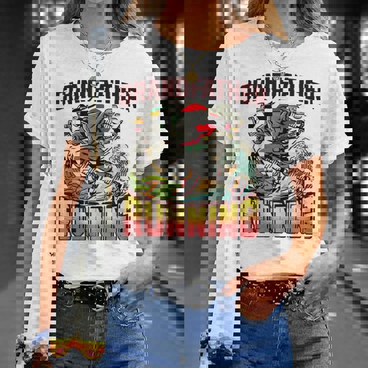 おじいちゃん ランニング ニンジャ メンズ おもしろ Tシャツ 彼女への贈り物