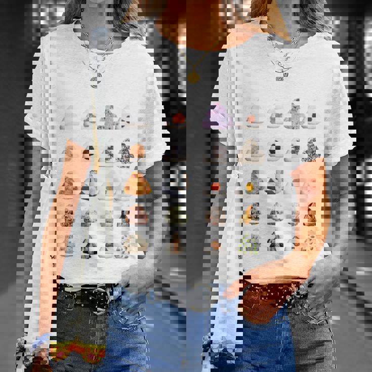 おにぎり 種類 面白いtシャツ おもしろ 食べ物 文字入り メンズ 面白い 服 ネタ グッズ 文字tシャツ プレゼント 長袖tシャツ Tシャツ 彼女への贈り物