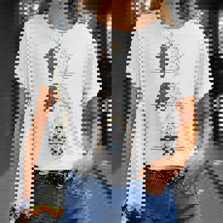 おもしろパンダ パンダ フュージョン ギフト シャツ かわいい シロクマ Tシャツ 彼女への贈り物