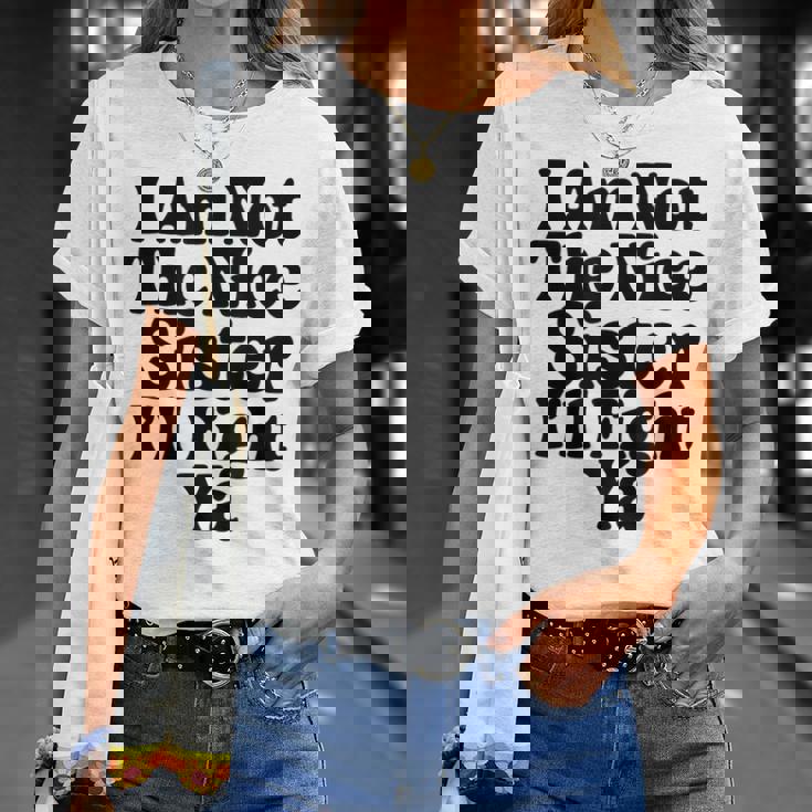 おれはナイスシスターじゃないよ戦ってやるよおもしろい皮肉 Tシャツ 彼女への贈り物