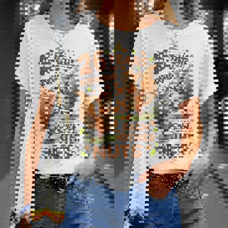 お互いの運転26年 ナッツ26周年 結婚26周年 Tシャツ 彼女への贈り物