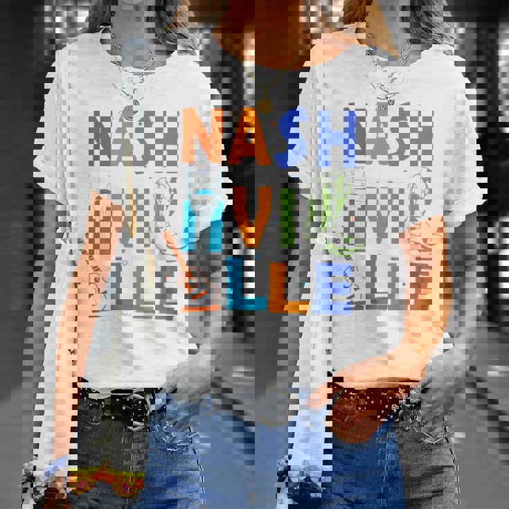 お土産 From Nashville Tn Trip Guitar Music City ナッシュビル 長袖tシャツ Tシャツ 彼女への贈り物