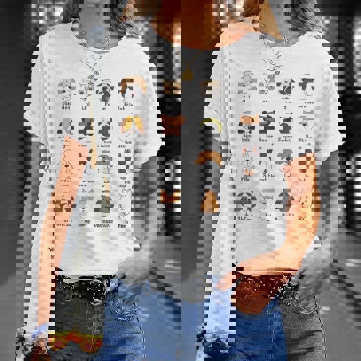 かわいい面白い犬種 Tシャツ 彼女への贈り物