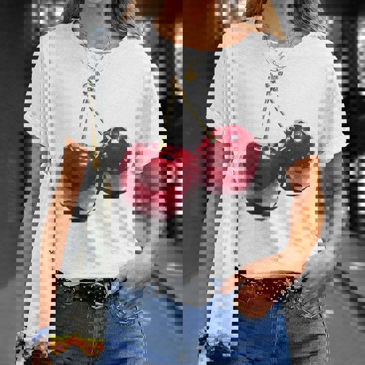 さくらんぼ フルーツ モチーフ イラスト さくらんぼ Tシャツ 彼女への贈り物