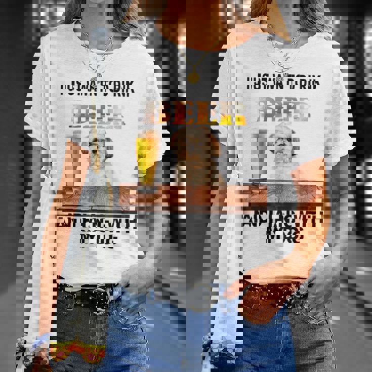 ただビール飲みたい&吊るしw おれのシーズーー Tシャツ 彼女への贈り物