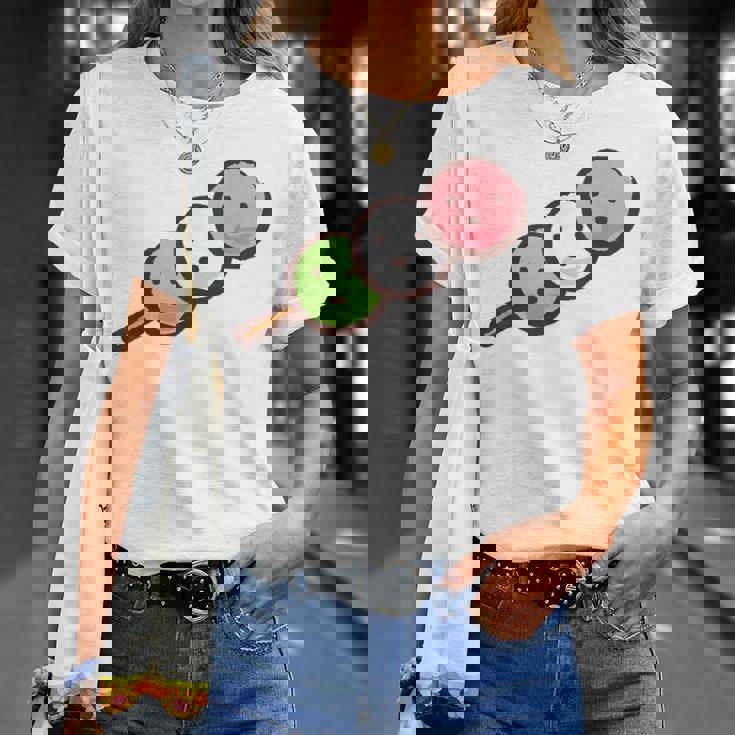 だんご 団子 和菓子 花見団子 三色団子 三兄弟 だんご好き かわいい おもしろ Tシャツ 彼女への贈り物