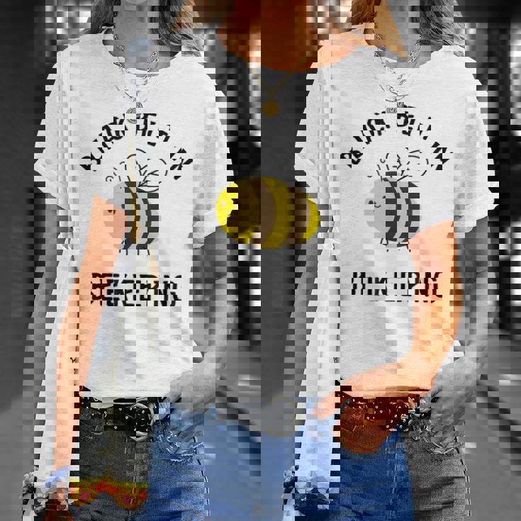 はちみつ養蜂 アイロニックビーキーパーハニー Tシャツ 彼女への贈り物